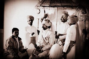 Kunwar Pushpendra Singh of Ajabgarh during his Tilak ceremony (Ajabgarh)